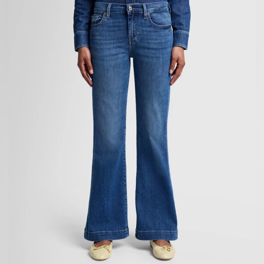 7 for all Mankind skinny flare jeans